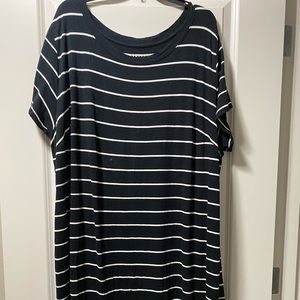 Ava & Viv Striped T-Shirt Dress